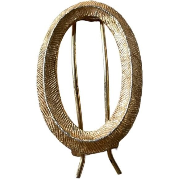 Vintage Gold Tone Hair Clip Barrette Hair jewelry - Picture 1 of 9